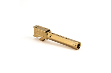 Image of Zaffiri Precision Top Ported Glock 19 Gen 3, Glock 19 Gen 4 9mm Luger Non-Threaded Pistol Barrel, 3.90in, 1-10 RH Twist, PVD, Gold, BA-G19G14-TP-GLD