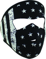 Image of Zan Headgear Small Mask, Neoprene, Black and White Flag, WNFMS091