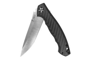 Image of Zero Tolerance Large Sinkevich Carbon Fiber Folding Knife,4in,Drop Point,Stonewash and Satin,Black,Carbon Fiber Handle, 0452CF