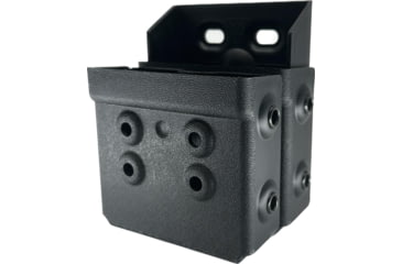 Image of Zero9 Holsters Handcuff Case for Double ASP Version 2, Plain Black, Molle-Loks, Z9S-Z9-4062-BLK-MLK