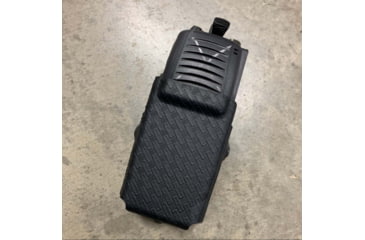 Image of Zero9 Portable Radio Case Holster, XG-25/XG-75/P7300, Molle Loks, Plain Black, Z9-5008-BLK-MLK