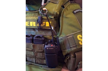 Image of Zero9 Portable Radio Case Holster, XPR3000 Series, Molle Loks, Plain Black, Z9-5024-BLK-MLK