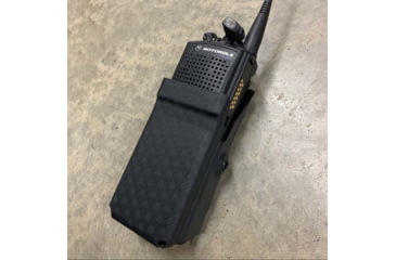 Image of Zero9 Portable Radio Case Holster, XTS3000/5000, Molle Loks, Plain Black, Z9-5004-BLK-MLK