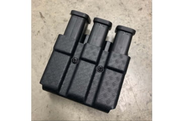 Image of Zero9 Triple Mag Case Holster, Other .45 ACP, Molle Loks, Plain Black, Z9-4024-BLK-MLK