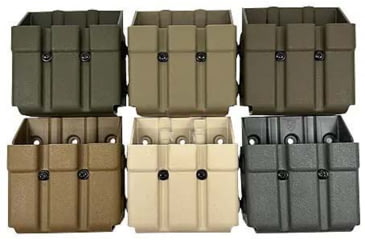 Image of Zero9 Triple Mag Case Holster, Other .45 ACP, Molle Loks, Plain Black, Z9-4024-BLK-MLK