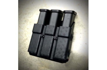 Image of Zero9 Triple Mag Case Holster, Glock 9mm/.40ACP, Tek-Lok, Basketweave, Z9-4007-BW-TEK