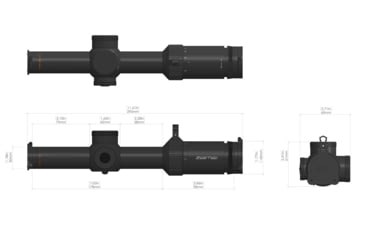 Image of ZeroTech Optics Thrive HD 1-8x24mm LPVO 30mm Tube Rifle Scope, Second Focal Plane, PHR 4 Illuminated Reticle, Black, TH1824P4-IR