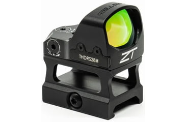 Image of ZeroTech Optics Thrive HD RMR FootPrint 1x28mm Red Dot Sight w/ High Mount, Multi Reticle, Black, THDRS28MH