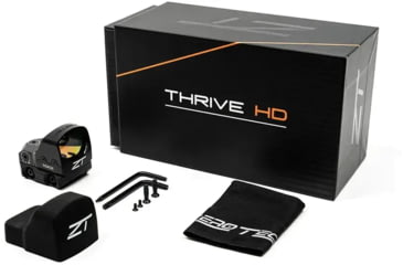 Image of ZeroTech Optics Thrive HD RMR FootPrint Reflex Red Dot Sight w/ Low Mount, 1x28mm, 3 MOA Green Dot, Black, THDRS28GL