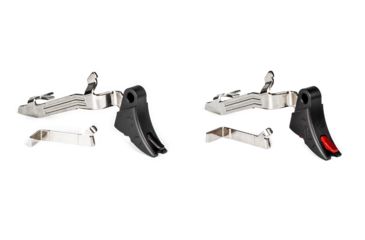 Image of ZEV Technologies Curved Face Glock Trigger Upgrade Bar Kit, Gen5, Black, Red