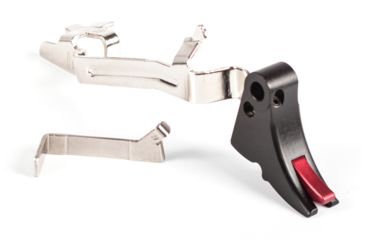 Image of ZEV Technologies Fulcrum Adjustable Glock Trigger Upgrade Bar Kit, Black/Red, Small FUL-ADJ-BAR-SM-B-R