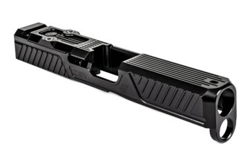 Image of ZEV Technologies Z19 Citadel Stripped Slide with RMR Plate, Glock 19 5th Gen, Black, SLD-Z19-5G-CIT-RMR-DLC