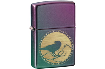 Image of Zippo Raven Iridescent Lighter, 1.44 x 2.25, 49186