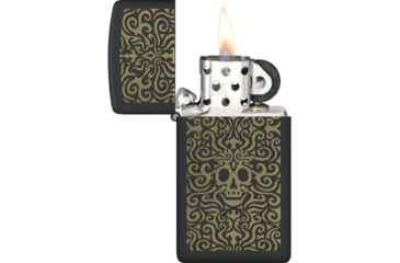 Image of Zippo Skull Filigree Design Lighter