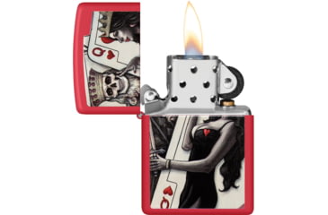 Image of Zippo Skull King Queen Design