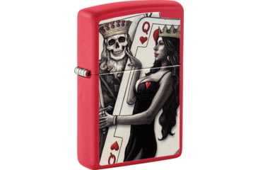 Image of Zippo Skull King Queen Design