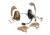 3M V Headset, w/ IHPS Attachment, Single Lead, Coyote Brown, MT20H682HPS-47 CY