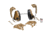 3M V Hearing Defender Headset w/IHPS Attachment, Coyote Brown, MT20H682HPS-09 CY
