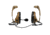 3M VI NIB Headset w/IHPS Attachment, Dual Lead, Coyote Brown, MT20H682HPS-19N CY