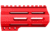 ABC RIFLE COMPANY Custom Slim AR-15 M-LOK Handguard, 4.5in, Red, HG15-CM-ML4D-RD