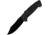 ABKT Tac Night Tracer Linerlock A/O Folding Knife, 3.5 black finish stainless blade, Black G10 handle, AB060