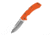 AccuSharp Lockback Folding Knife, 4.5in Closed, 3.25in Satin SS Clip Point Blade, Orange G10 Handle, Thumb Stud, Pocket Clip, 712C