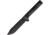 Acta Non Verba Knives M73 Kontos Fixed Blade Knife, 5.25 in, Sleipner Tool Steel Black Cerakote, Drop Point Blade, Black Sculpted Micarta Handle, ANVM73002