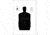 Action Target B-34 25 Yard Reduction Of B-27 Police Silhouette 100 Per Case, Black, 17.5in x 23in, B-34-100