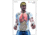 Action Target Bag of Bones, Man w/ Two Guns Anatomical Target, 100 Pack, White/Blue/Red/Yellow BOB-TARGET01-100
