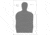 Action Target TQ-15 Standard Silhouette 25 Yard Qualification Target 100 Per Case, Gray, 24in x 45in, TQ-15-100