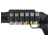 Adaptive Tactical Saddle Mount Shell Carrier - Mossberg 500/590/930, 12Ga, Black, AT-06100-M