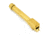 Agency Arms Mid Line Match Grade Drop-In Barrel, Threaded/Fluted, Glock 19 Gen5, Gold, Titanium Nitride, MLG19G5T/FTiN