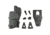 Alien Gear Holsters Rapid Force Level 3 Polymer Duty OWB Belt Holster, SIG Sauer P320 with Large Light X300/TLR-1, Right Hand, AXON Signal Sensor Compatible, Black, R3-M-0691-BK-RH-LL-AX-C