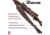 Allen Heritage Plain Dark Leather Rifle Sling, Mahogany, 8511