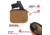Allen Neoprene Pistol Pouch, Compact Handguns up to 7in, FDE, 3636