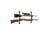 Allen Plastic Window Mount Gun Rack, Black, 17450
