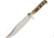 American Hunter Bowie Knife, 6.5 satin finish stainless clip point blade, Imitation stag handle, AH017 / PUMA