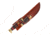 American Hunter 5.25in/3.5in Twin Hunter Set, Satin SS Blades, 10in Skinner w/ 5.25in Blade, 7in Skinner w/ 3.5in Blade, Stacked Leather/Pakkawood Handle, Leather Sheath, AH028