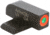AmeriGlo Front Only-Green Tritium, Orange Outline Front .220in H .140in W, SA-212-220-OR