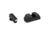 AmeriGlo Optics Compatible Tritium Handgun Sight Set, All Glocks, Flat Black .295in Rear, 1L Tall Green w/ White .220in Front, GL-480