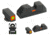 AmeriGlo Glock Tritium Night Sights, Lumi Line, Black, Green/Green, Orange/Orange Line