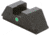 AmeriGlo i-Dot Tritium Rear Sights Classic Style for Glock 42/43/43X, Rear Only-Green Tritium Lamp Single i-Dot fits MOS slide, GL-105R