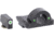 AmeriGlo Pistol Tritium Night Sights, Glock 17,19,22,23,24,26,27,33,34,35,37,38,39, Ghost Ring Green Front, Green Rear, GL-125