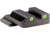 AmeriGlo Rear Only-Green Tritium Lamp, 2-dot White Outlines .165 Sq Notch, SW-470R