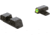 AmeriGlo Tritium BLK Serrated All XD Models, ProGlo LumiLime Front, BLK Rear XD-533