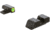 AmeriGlo Tritium BLK Serrated All XD Models, ProGlo LumiLime Front, BLK Rear XD-533