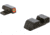 AmeriGlo Tritium BLK Serrated All XD Models, ProGlo ORNG Front, BLK Rear XD-433