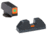 Ameriglo Tritium Front and non trit rear sights, green orange GL-607