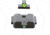 AmeriGlo Tritium Front and Rear Sights MP Shield 2 Dot night Sight set ProGlo Front with LumiLime Outline, GRN single Dot Rear SW-345