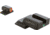 AmeriGlo Tritium Front and Rear Sights MP Shield 2 Dot night Sight set ProGlo Front with ORNG Outline, GRN single Dot Rear SW-245